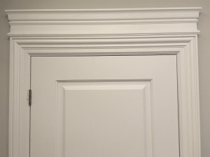 Prestige casing installed around door