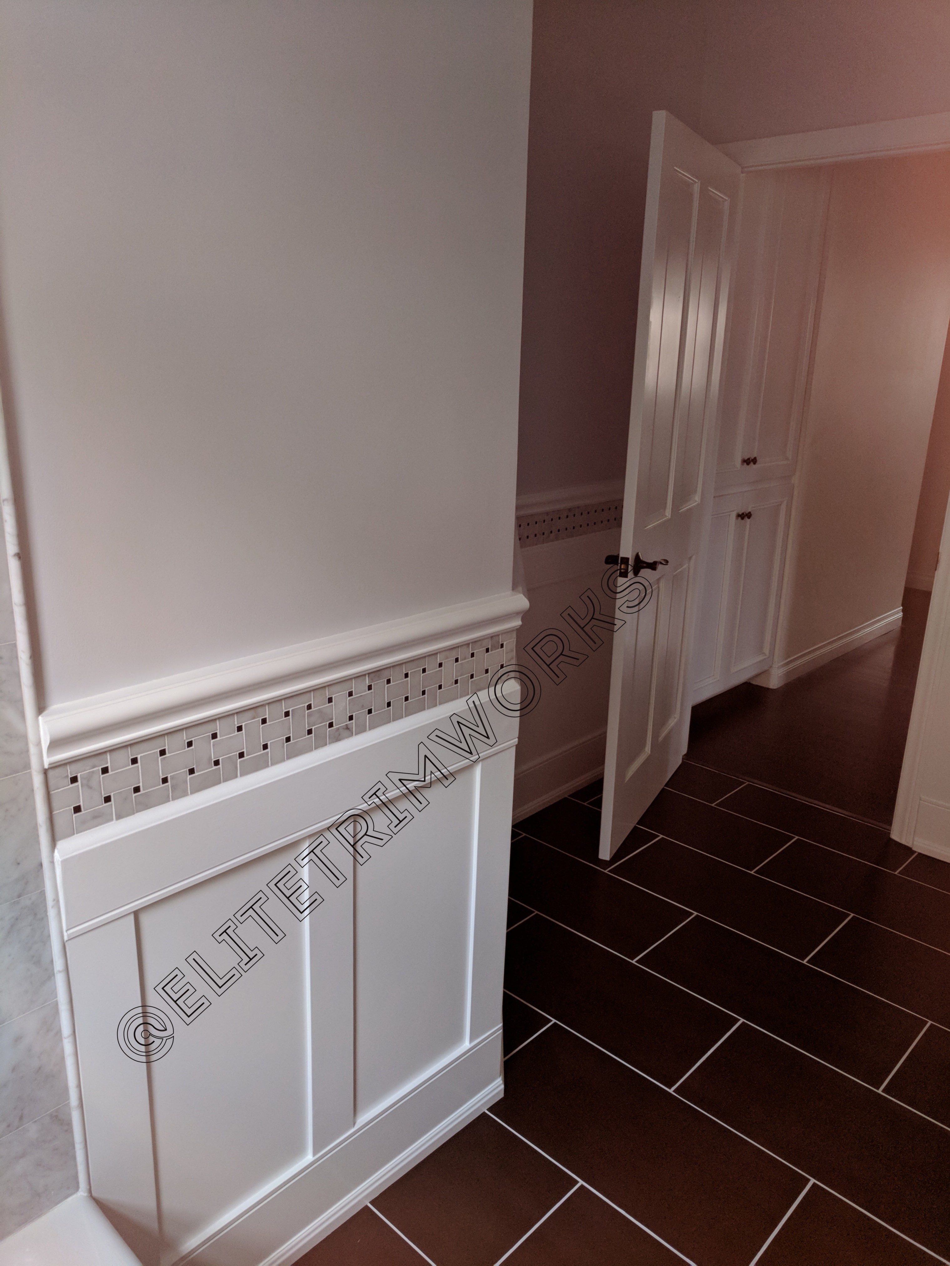 Tile and Wainscoting a Lovely Combination – Elite Trimworks Blog