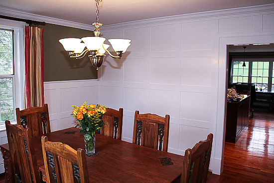 DIY Accent wall in dining room