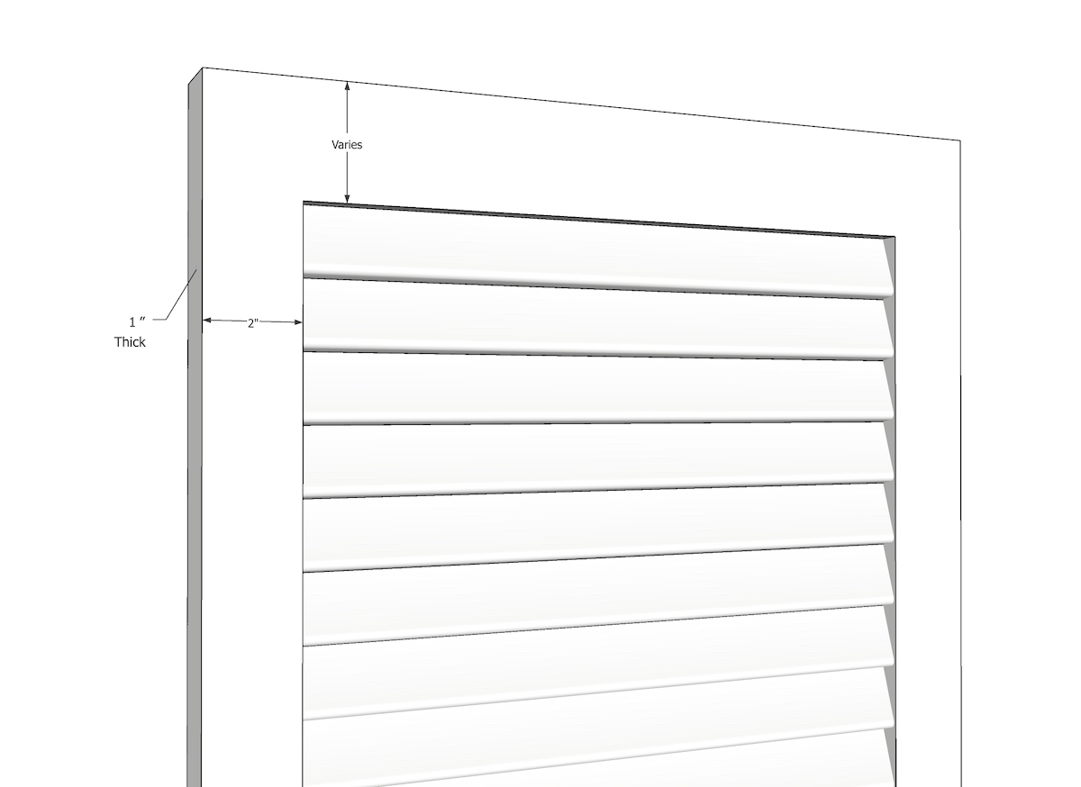 Contractor Solid Louvered Shutters -  PVC  (Pair)