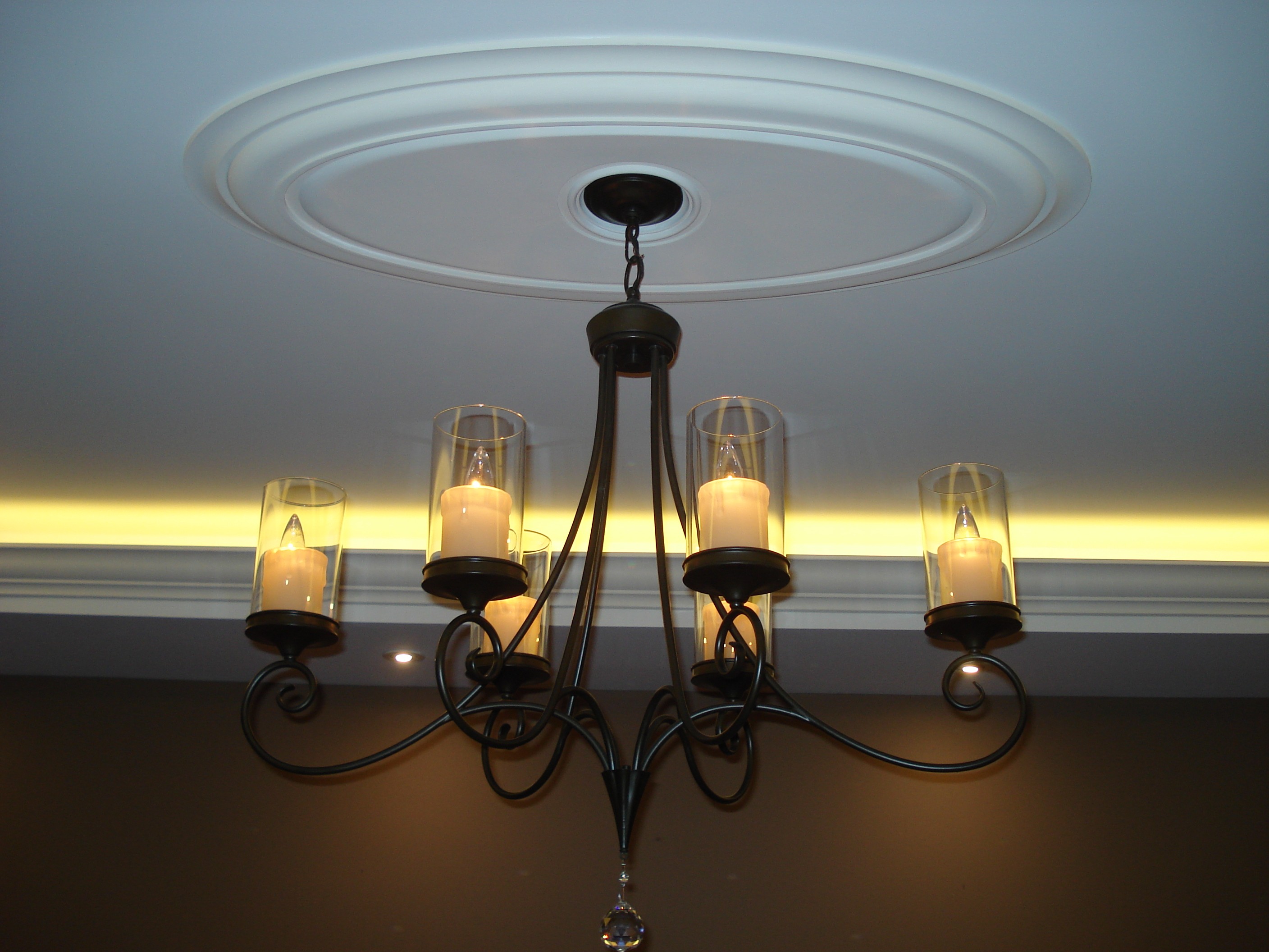 Extra Large Smooth 24" x 48" Oval Ceiling Medallion.
