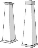 PVC columns