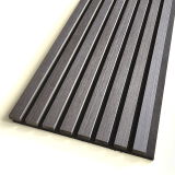 Acoustic Charcoal Slatwall Panel
