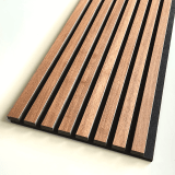 Acoustic Dark Walnut Slatwall Panel