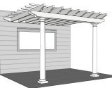 Axis Step Wall-Supported Pergola Kit