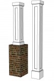 Shaker PVC Column Wrap design 