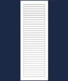 Contractor Solid Louvered Shutters -  PVC  (Pair)