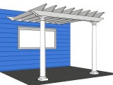 Spartan Wall-Supported Pergola Kit