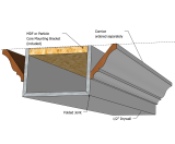 Folded Drywall Ceiling Beam - 10"