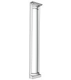8" Round Column Pilaster - Set of 2