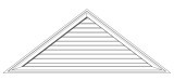Decorative Triangular Louver with Brick Mould