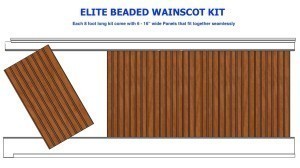 Beadboard Wainscoting Kit