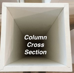 6" Classic, Square PVC Column