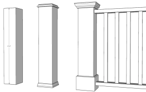 How Newel Posts connect to railings
