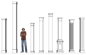 A look at the different styles of column wraps