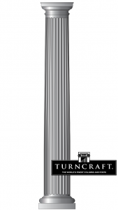 8" Round, Fluted Turncraft Column