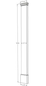 5" PVC Pilaster