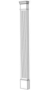 6" PVC Pilaster