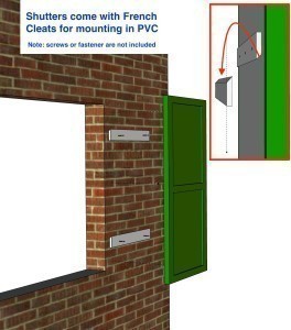 Contractor RAISED Paneled Shutters -  PVC  (Pair)