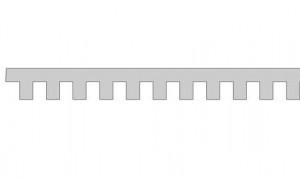 Small PVC Dentil Strip