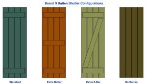 Premier Board n Batten Shutters - PVC (Pair)