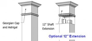 16" x 16” Smooth, Non-Tapered PVC Column