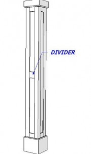 Divider for Shaker Paneled Column