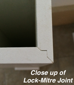 A lcose up look at how the lock-mitre joint works