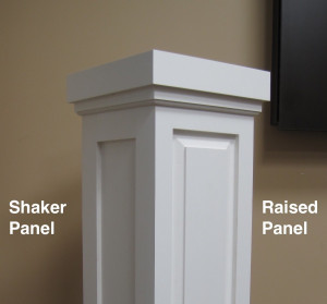 Shaker panel vs raised panel