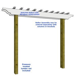 A look at how the entry arbour is created