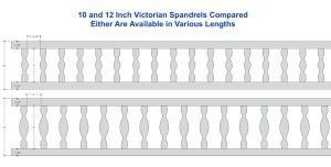 12" Victorian Porch Spandrel