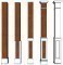 The options of wood columns and panels available