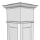 Image of the Georgian cap on a column