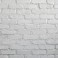 Brick wall panel in white
