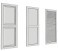 Contractor FLAT Paneled Shutters -  PVC  (Pair)