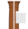 Wood columns and fluting