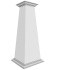 A pvc tapered column wrap with Georgian cap and base