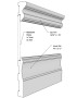 PVC Beadboard Kit, 52” H, 8 ft