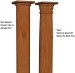 Round, Smooth, Wood, Non-Tapered Column 8"