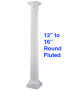 HB&G 12" to 16" Round, FLUTED Fiberglass Column