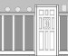 Recessed Paneled Wainscot Kit, 72" high with Cornice or Brackets