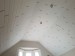 Shiplap planks installed on a ceiling