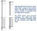 Half panelled PVC columns can come in a single or two sections for shipping