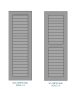 Louvered Shutter without Center Rail - Fypon