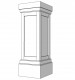 14" Shaker Panel PVC Pedestal