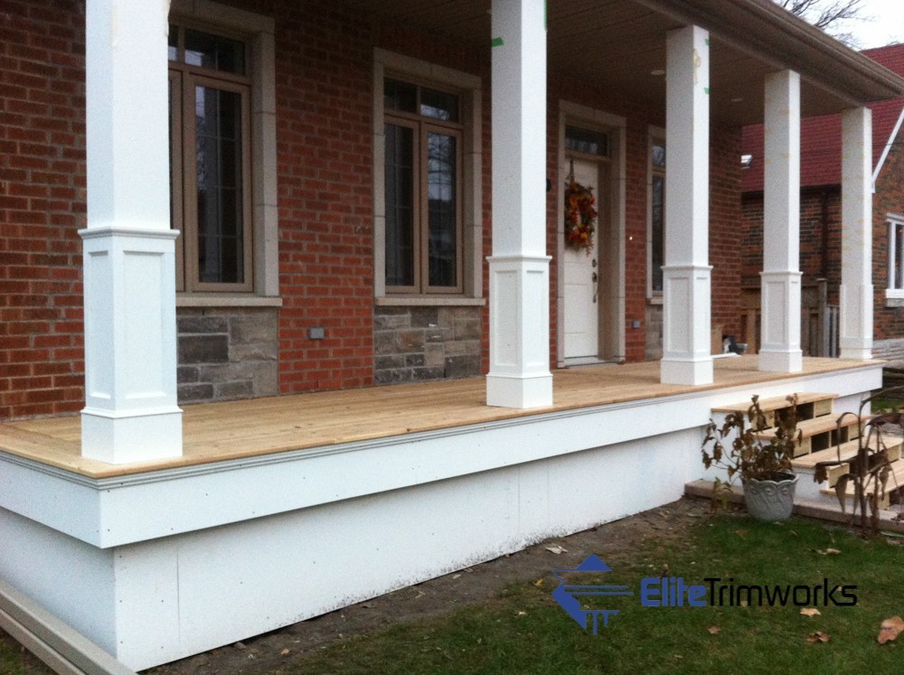 Half Panelled PVC porch post wraps
